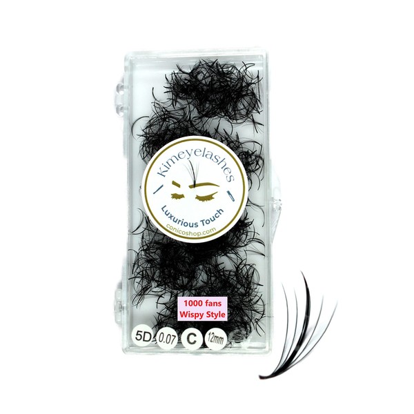 Premade Wispy Fans EyeLash Extensions Spikes 5D 7D 1000 Promade