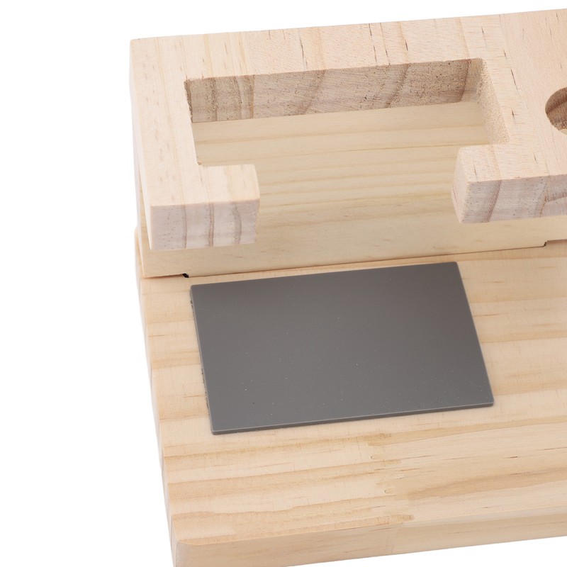 Wooden Nail Drill Stand Organizer with 81 Holes Drill Bits
