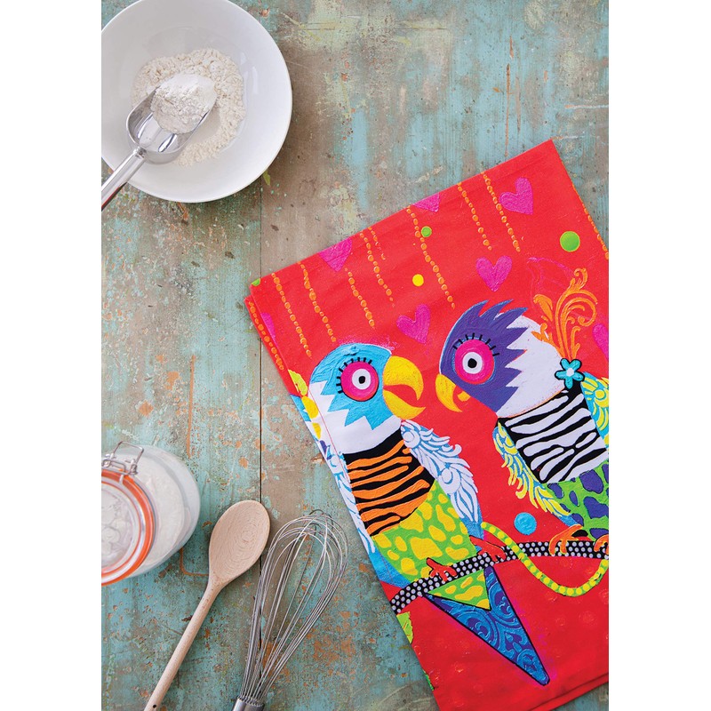 Maxwell & Williams GX0118 Love Hearts Animal Printed Tea Towel