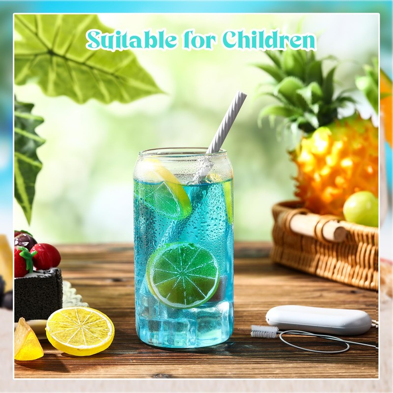 Meanplan 4 Sets Cruise Ship Essentials,4 Set Silicone Straws with