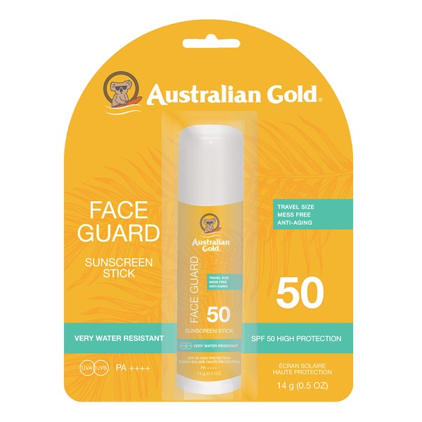 Australian Gold SPF 50+ Face Guard, 0.5 Ounce (Pack of 2)