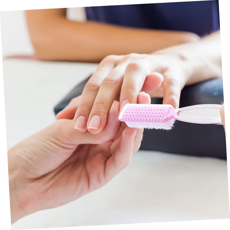 Healeved Nail Art Brush Set 8pcs Nail Scrub Brush for