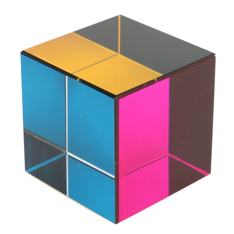 Color Cube Optical 6 Sides Cube Optical Cube Prism for