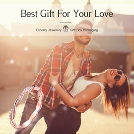 Esberry 18ct Gold-Plated 925 Sterling Silver Twist Ring Band With Cubic Zirconia Stones, Stackable Ring, Simulated Diamond Eternity Ring, Engagement Ring, Wedding Rings For Women and Girls, Sterling Silver, Rose Gold