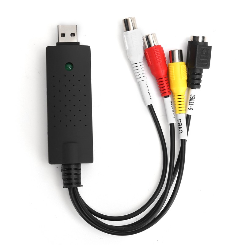 Video Collection Card Black Portable USB 2.0 for Windows XP/Vista/7/8/10/Linux