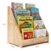 Nuoex Montessori Bookshelf for Toddler 1-5 Years, Kids Wooden 5-Tier