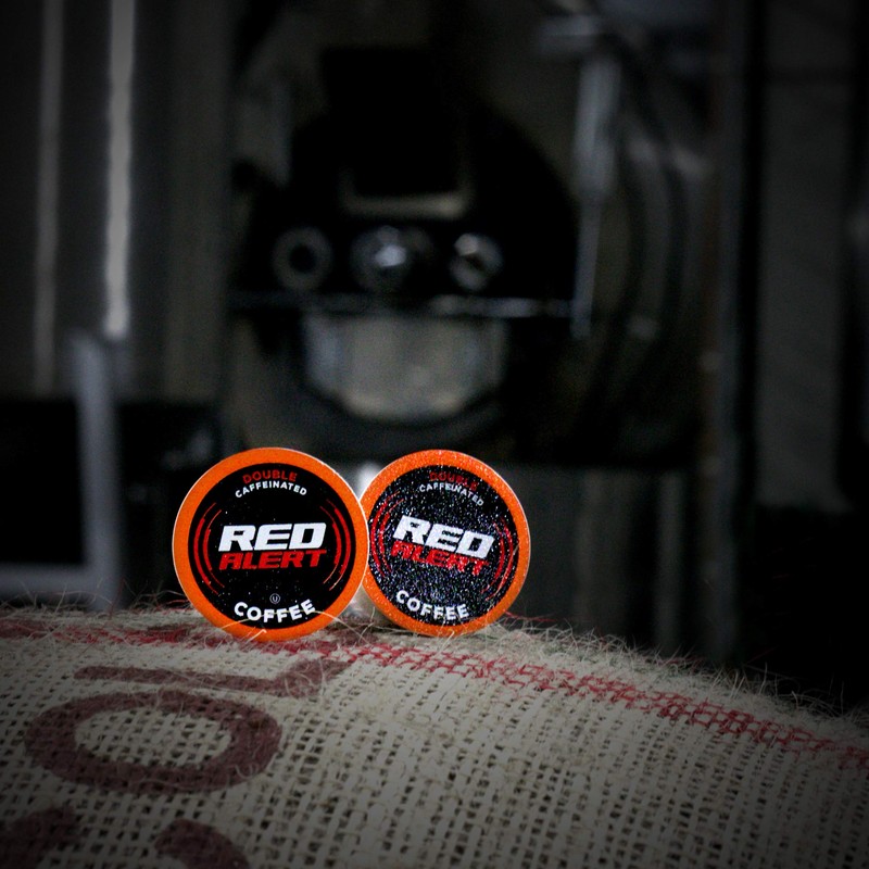 Red Alert Coffee Extra Strong Coffee Pods (Recyclable) Compatible With