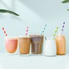 PakTalk [100 Pack]Party Straws Disposable 7.75'' x0.24'' Biodegradable Sky Blue