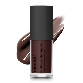 Mented Thirst Quencher Lip Oil, Hydrating Gloss with Jojoba, Avocado, Sunflower Seed Oils, Lightweight Tint for Women, Non-Sticky Finish, Moisturizing Makeup Alternative, 0.16oz, Iced Tea