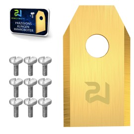 RASENFREUND Titanium Longlife Blade Blades Suitable for All Husqvarna Automower / Gardena Robotic Lawnmowers / Fits 105, 310, 315, 320, 420, 430x, R40i and More - (3g - 0.75mm) + 30 Screws, Pack of 30