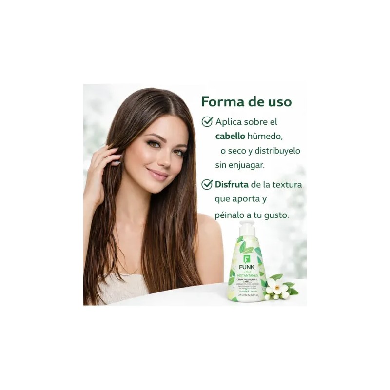 Crema De Peinar Funk Liso Instantaneo Con Provitaminas B5