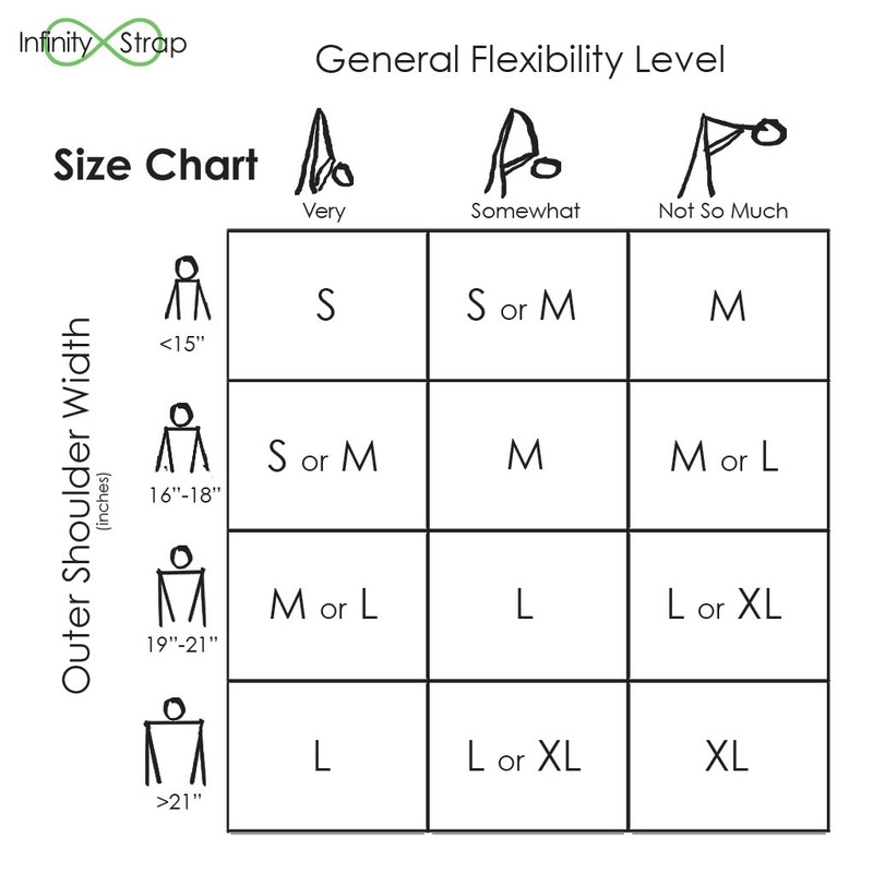 Infinity Strap - STRETCH - Sunburst (Neon Orange) Large 19"