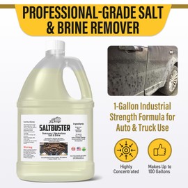 woolwax SALTBUSTER Salt & Brine Remover/Neutralizer for Auto & Trucks, Concentrated PH Neutral Formula, 1 Gallon Makes 100 Gallons