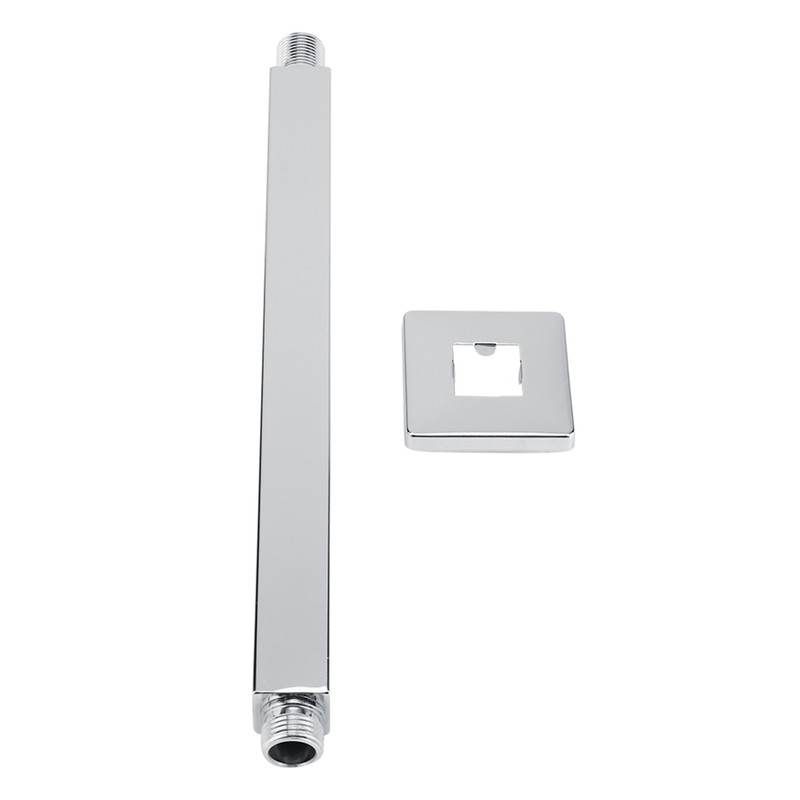 Square Stainless Steel Top Shower Arm Pipe Wall Mount for
