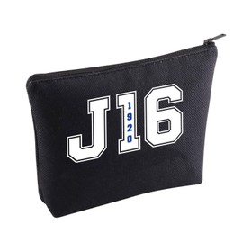 KUIYAI Sorority Paraphernalia Cosmetic Bag Greek Sorority Gift Finer 1920 Gift Sisterhood Gift J16 Blue And White Makeup Bag For Women Girls (J16Makeup)
