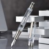 Asvine V200 Titanium Fountain Pen Vacuum Filling, Bock Broad Nib