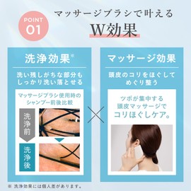 ETVOS Relaxing Massage Brush #Lime 1 Pcs (Scalp Massage, Scalp Brush, Scalp Brush, Shampoo Brush, Head Massager)