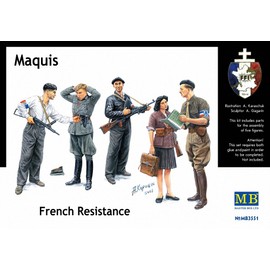 Master Box Maquis French Resistance (5) Figure Model Building Kits (1:35 Scale)
