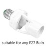 LED E27 Motion Sensor Socket AC10-240V 60W Max 1 Piece