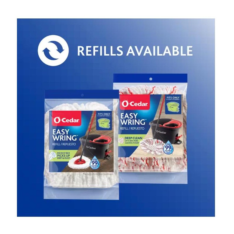 EasyWring Deep Clean Microfiber Spin Mop with Bucket System and