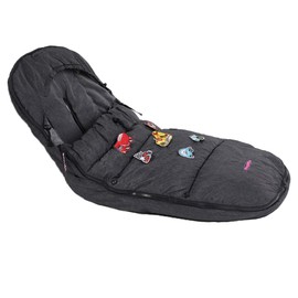 Kids DIY Play Fun Universal Stroller Bunting Bag,Winter Weather Resistant Waterproof Melange with Ultra Soft Coral Lining,3D Cotton Filling,Side Zippers Opens,Front Height Adjustable