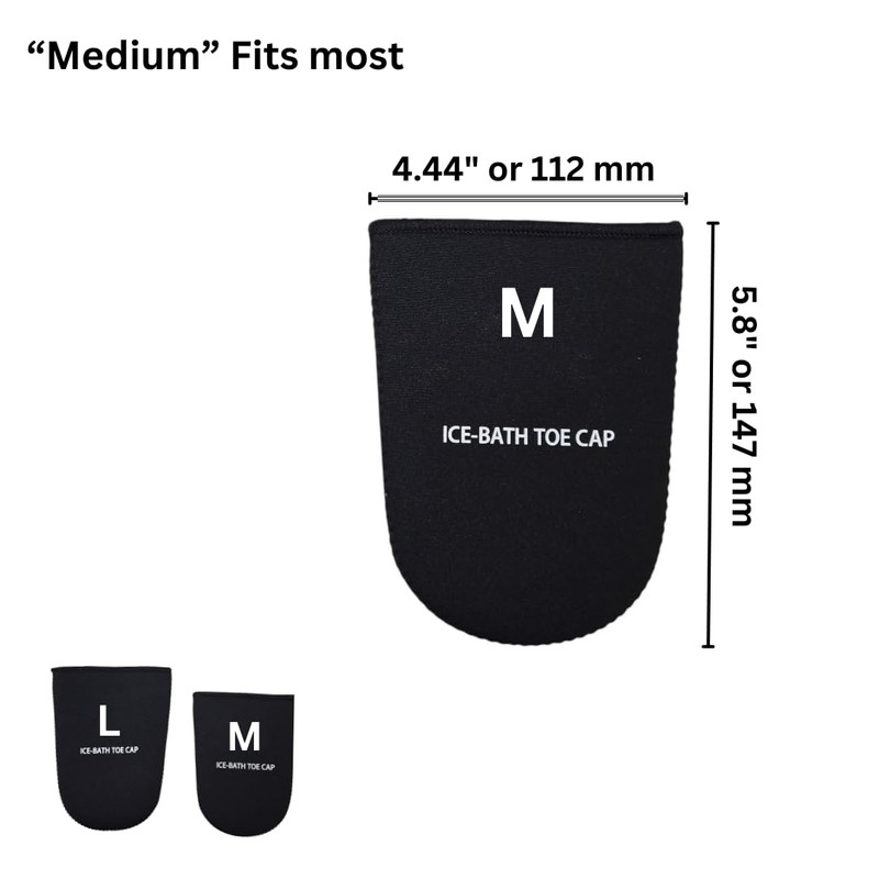 Ice Bath Toe Covers, Cold Water Immersion Protection, (Medium (Fits