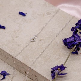 Tuscany Silver Women's Sterling Silver Diamond Cut Trace Chain of 46cm/18"