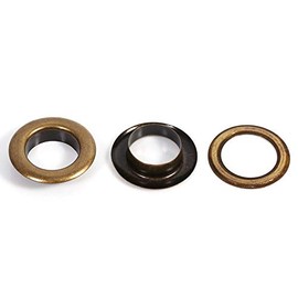 Grommets Kit Antique Brass Bronze Black Gold Round Eyelet Eyelets for Clothing Leathercraft Canvas Banner (17 mm 20 Sets)
