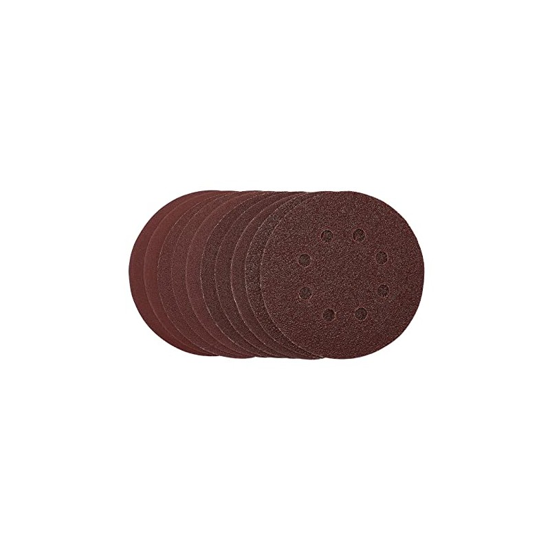 Draper 54759 Sanding Discs, 125mm, Hook & Loop, Assorted Grit