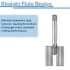 sourcing map Straight Flute Screw Taps NPT 3/8-18 2B Thread