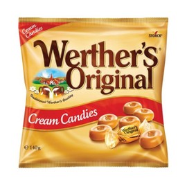 Werther's Original Cream Candies Bag, Irresistible Cream and Caramel Flavours, 140 g