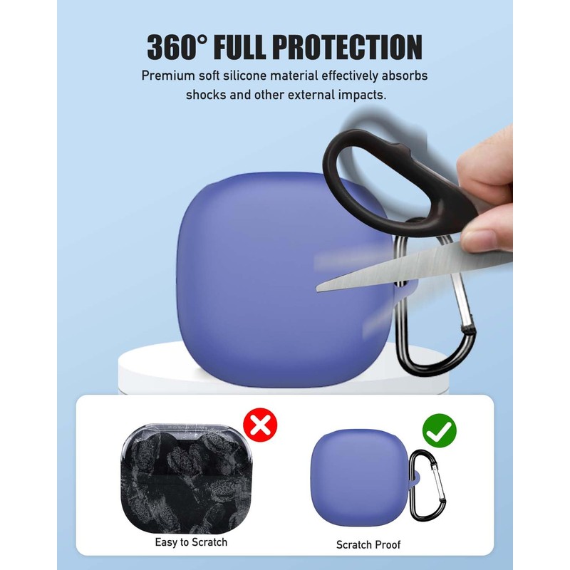 Case Cover for SHOKZ OpenFit 2+,Silicone Protective Cover for SHOKZ
