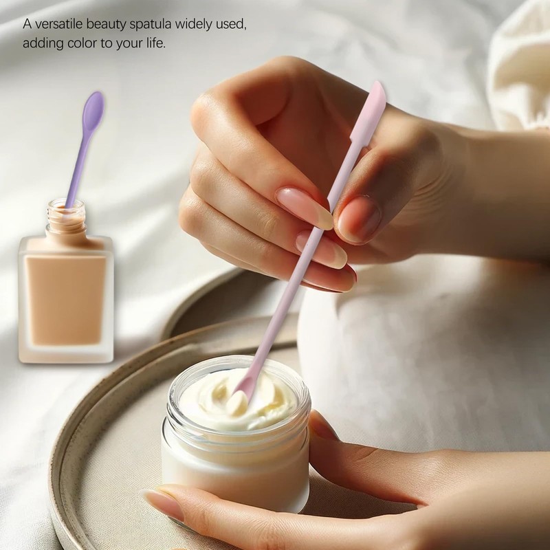 Mini Spatula Set for Cosmetics, 4-Piece Beauty Spatula Kit for