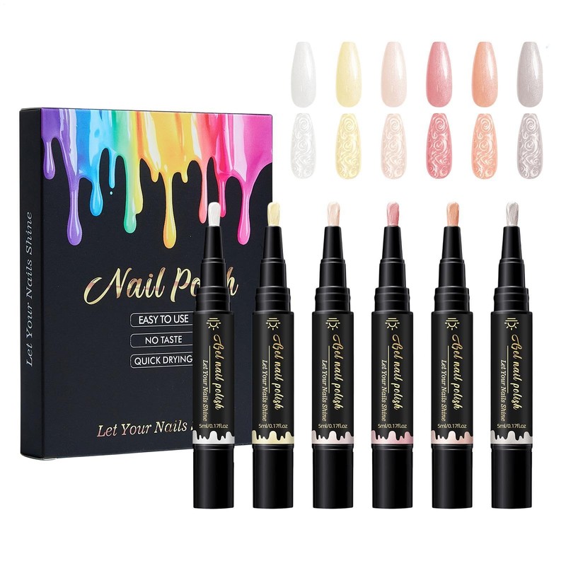 Rotuladores de gel para uñas 6 Piezas Rotuladores de Pintura
