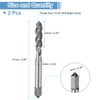 sourcing map 2pcs Spiral Flute Thread Taps 1/4-20 UNC 2B