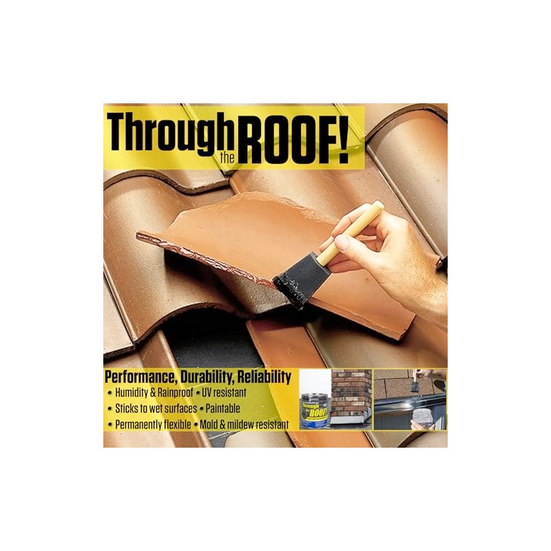 Through The Roof Sealant Clear Gallon Kit, Pack of 1