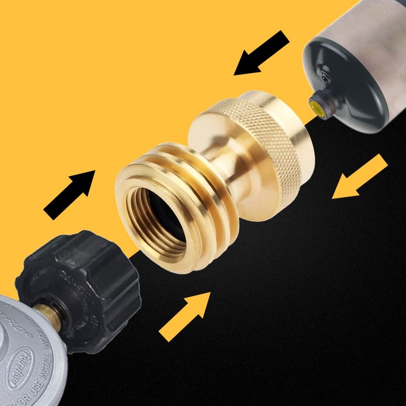 Mtsooning Adapter Konverter 1 LB Propan Gas Grill Adapter Konverter