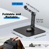 Mic Stand Desk, 360° Rotatable Desktop Microphone Stand, Max Load