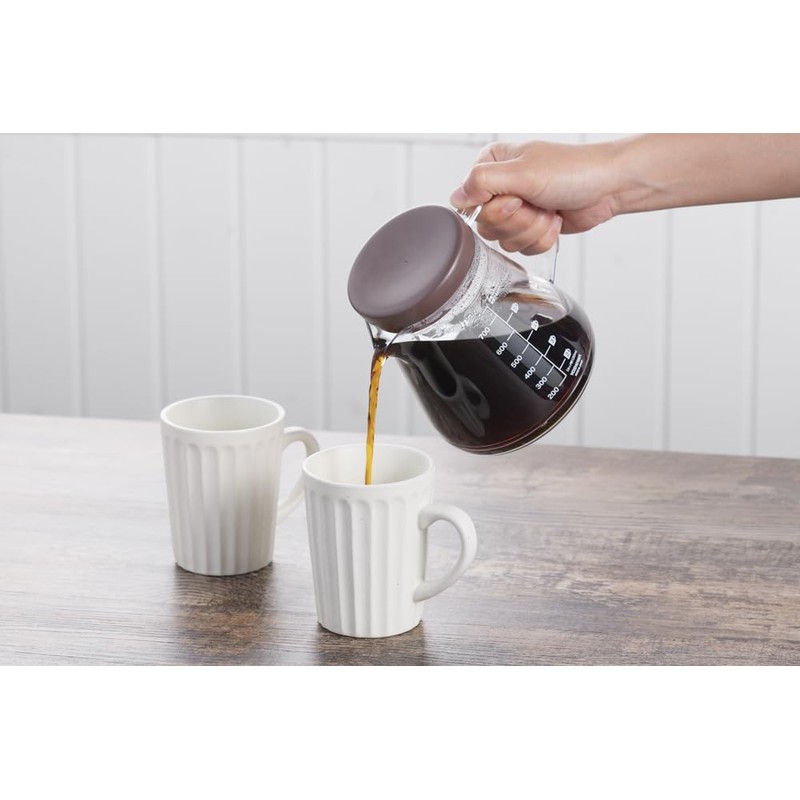 Yoshikawa 1106225 Coffee Server, 25.5 fl oz (750 ml), Brown
