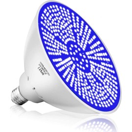 COOLWEST 12V 36W LED Pool Bulb Ocean Blue Light, 4200lm 6500K Endless Dark Blue Color E26 Base Replacement for Incandescent Bulbs in Swimming Pool Light