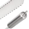 com-four® 2x Wellenschneider - Riffelmesser aus rostfreiem Edelstahl - Garniermesser