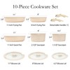ESLITE LIFE Nonstick Cookware Sets with Detachable Handle,Ceramic Coating Pots