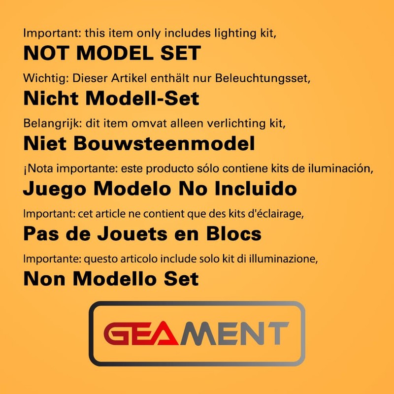 GEAMENT LED Light Set Compatible with Titanic Lighting Set for