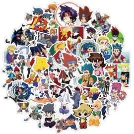 50pcs Anime Battling Blades Vinyl Waterproof Stickers,Cool Aesthetic Stickers for Flask, Laptop,Skateboard Water Bottles,Computer,Gifts for Teens Adults