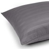 Moonlight Bedding Pillow cases 2 pack - Grey Stripe 48x74cm