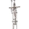 Venerare Catholic Crystal Wedding Rosary (Silver-Tone)