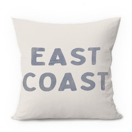 ETVISO Coastal Cowgirl Room Decor, Blue Coastal Western Pillow Cover 18x18, Preppy Beach Retro East Coast Decorative Throw Pillow Case for Girls Bedroom Home Drom Apartment