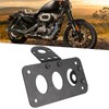 Motorcycle License Mount Plate Holder Bracket Side Mounted Tail Light
