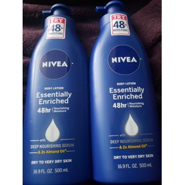 2 NIVEA Essentially Enriched Body lotion 48 hr 16.9 oz