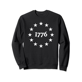 1777 Betsy Ross Flag Stars Vintage USA Patriotic 1776 Flag Sweatshirt